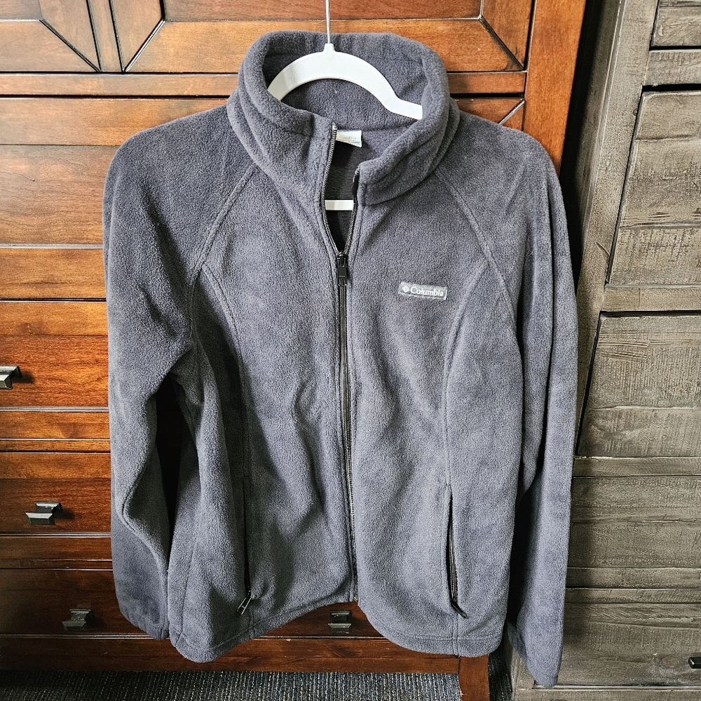 Columbia Black Full Zip Fleece